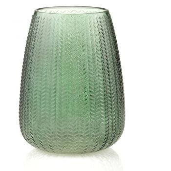 Vază verde din sticlă (înălțime 24 cm) Sevilla – AmeliaHome