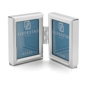 Ramă foto argintie de sine stătătoare din metal 9x5 cm Mini – Zilverstad ieftina
