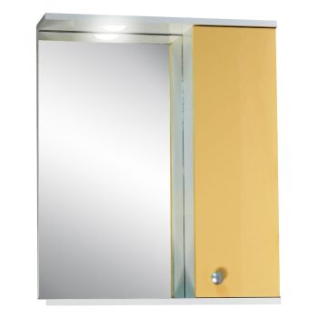 Oglinda cu dulap si decupaj pentru spot Selena 55 cm Crem ieftina