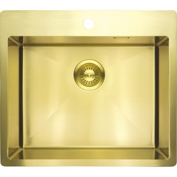 Chiuveta bucatarie inox Deante Olfato, 55x50 cm, auriu periat