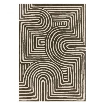 Covor verde handmade din lână 160x230 cm Reef – Asiatic Carpets