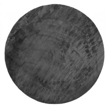 Covor gri antracit lavabil rotund ø 100 cm Pelush Anthracite – Mila Home