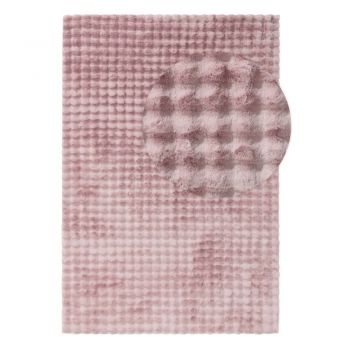 Covor roz lavabil 200x290 cm Bubble Pink – Mila Home ieftin