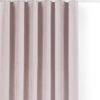 Draperie roz-deschis dimout (semi-opacă) din catifea 200x300 cm Velto – Filumi ieftina