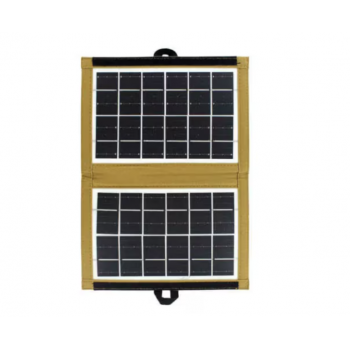 Panou solar Portabil 4W CL-670 cu husa textila maro la reducere