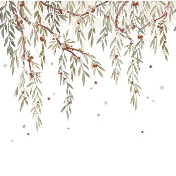 Tapet pentru copii 200 cm x 248 cm Eucalyptus Blooming – Lilipinso