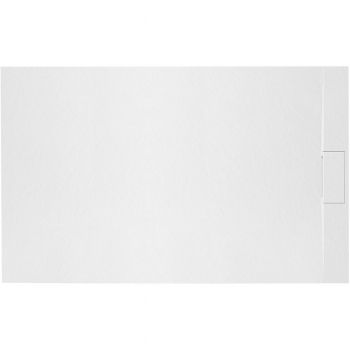 Cădiță de duș Rea Bazalt, profil jos, alb - 80x120 cm
