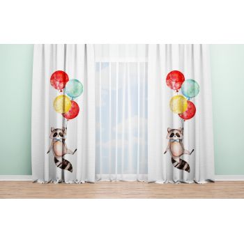 Set 2 draperii Ratoon, Oyo Kids, 140x240 cm, poliester, multicolor