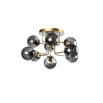 Candelabru, Squid Lighting, Luxury 9, 75 x 75 x 45 cm, metal/sticla, negru