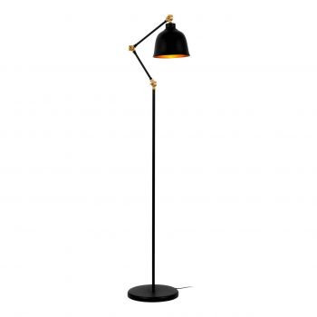 Lampadar, Squid Lighting, Mafsal, 30 x 21 x 170 cm, fier, negru