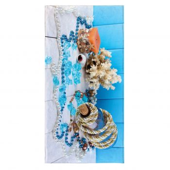 Prosop de plaja Queen of the Sea, Oyo Concept, 80x155 cm, policoton, multicolor