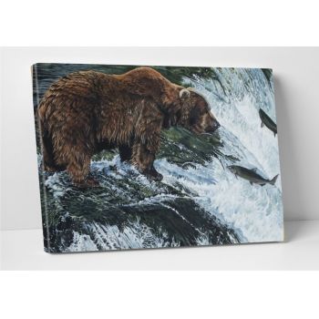Tablou decorativ Bear, Modacanvas, 50x70 cm, canvas, multicolor la reducere