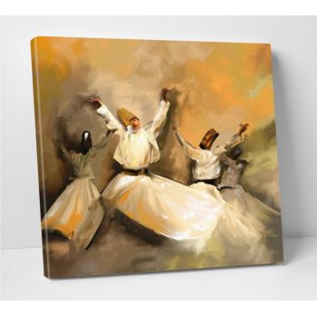 Tablou decorativ Dance, Modacanvas, 50x50 cm, canvas, multicolor la reducere