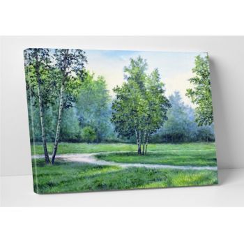 Tablou decorativ Forest, Modacanvas, 50x50 cm, canvas, multicolor la reducere