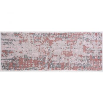 Covorașe pentru scări roz/gri 16 buc. din bumbac 25x65 cm Milano Pembe – Vitaus