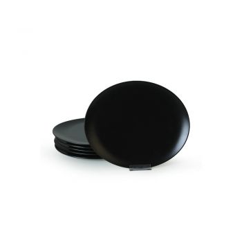 Farfurii negre 6 buc. din ceramică ø 32 cm – Hermia