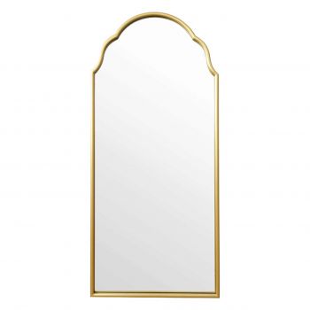 Oglinda decorativa Eros, Pakoworld, 58x132 cm, metal, auriu