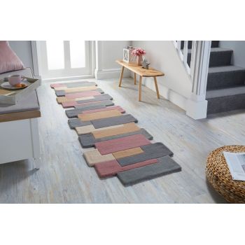 Covor Collage Pastel, Flair Rugs, 60x230 cm, lana, multicolor