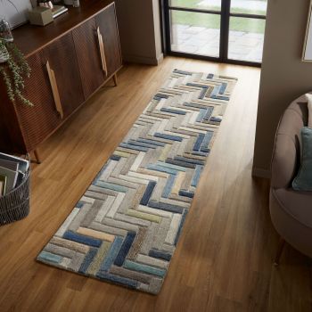 Covor Russo Natural/Multi, Flair Rugs, 60x230 cm, lana, multicolor