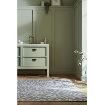 Covor Wallace Leaves Green, Flair Rugs, 120x170 cm, fibre reciclate/poliester chenille, verde