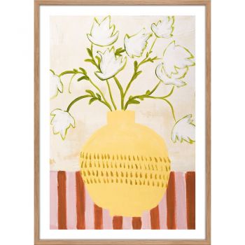 Tablou 52x72 cm Yellow Vase – Malerifabrikken
