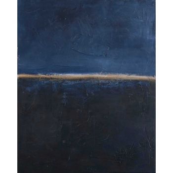 Tablou pictat manual 78x98 cm Edge Blue – Malerifabrikken