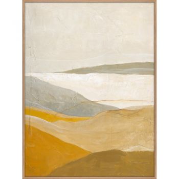 Tablou pictat manual 90x120 cm Yellow Field – Malerifabrikken