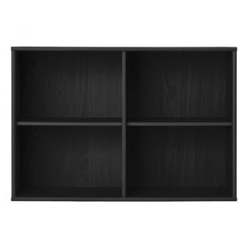 Bibliotecă neagră cu aspect de lemn de frasin suspendată 89x61 cm Mistral – Hammel Furniture