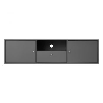 Comodă TV gri antracit 161x42 cm Mistral – Hammel Furniture
