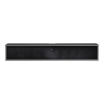 Comodă TV neagră/gri antracit 133x22 cm Mistral – Hammel Furniture