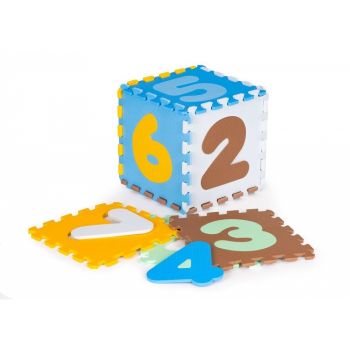 Salteluta de joaca Ecotoys tip puzzle cu pereti 25 elemente 3255 multicolor
