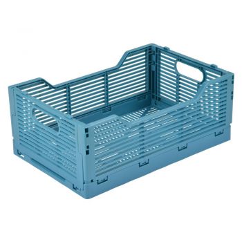 Cutie de depozitare albastră din plastic 30x20x11.5 cm – Homéa