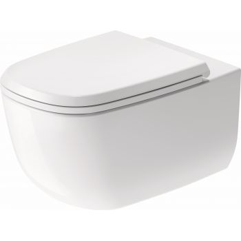 Vas WC suspendat Duravit Aurena Rimless 57x36.5cm HygieneGlaze Plus alb mat